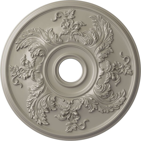 Ekena Millwork Acanthus Twist Medallion (Canopies up to 8 3/8"), 23 5/8"OD x 4 5/8"ID x 1 7/8"P, Pearl White CM23ACPWS - main